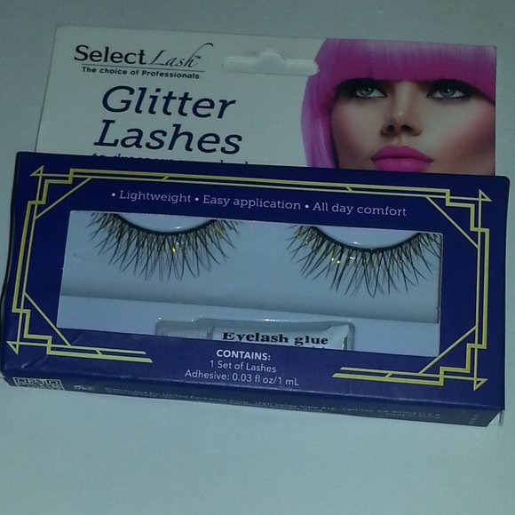 Extensions Glitter Lashes Comfortable/easy to apply Adhesive Include Select Lash - Picture 1 of 3